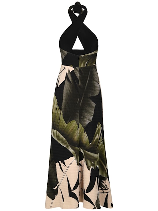 Johanna Ortiz: Elegant Expedition crinkled midi dress - women_1 | Luisa Via Roma