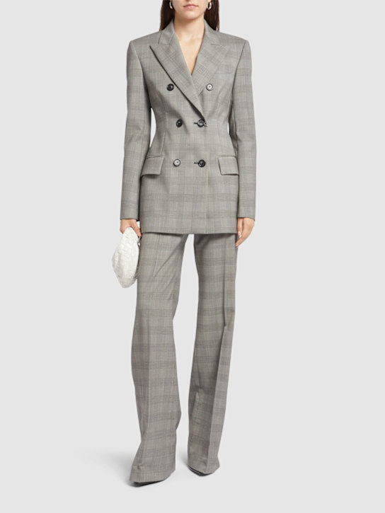 Sportmax: Astro wool blend double breasted blazer - women_1 | Luisa Via Roma