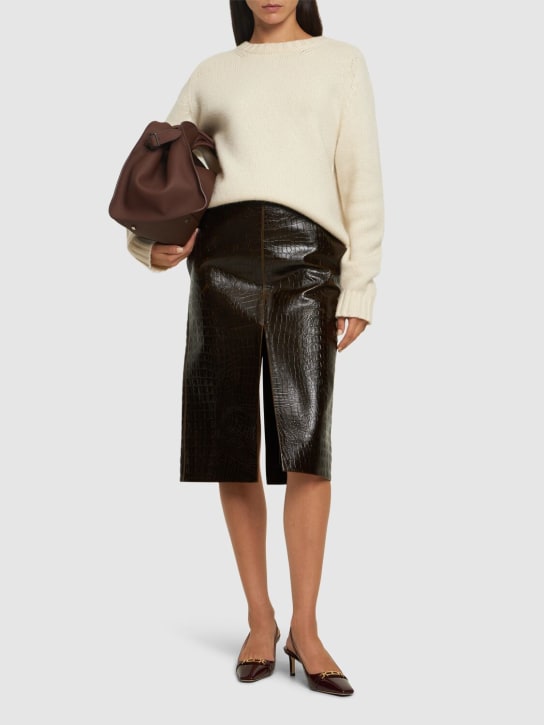 Stella McCartney: Altermat front split midi skirt - women_1 | Luisa Via Roma