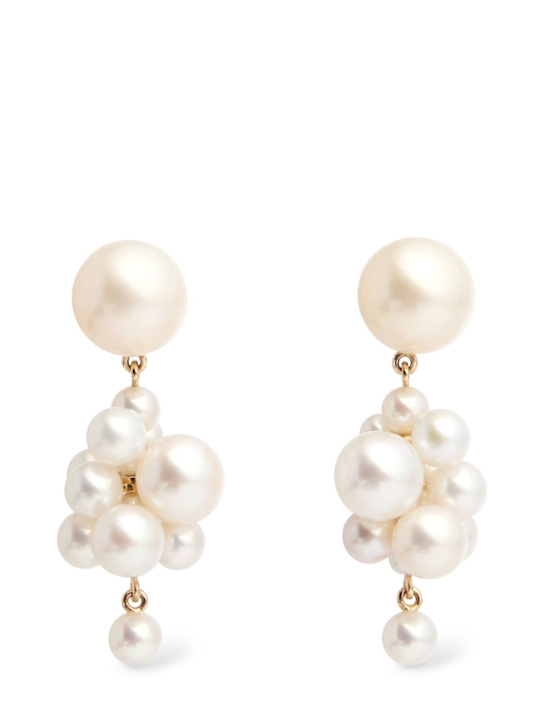 Sophie Bille Brahe: Boucles d'oreilles en perles et or 14 K Botticelli - Perle - women_0 | Luisa Via Roma