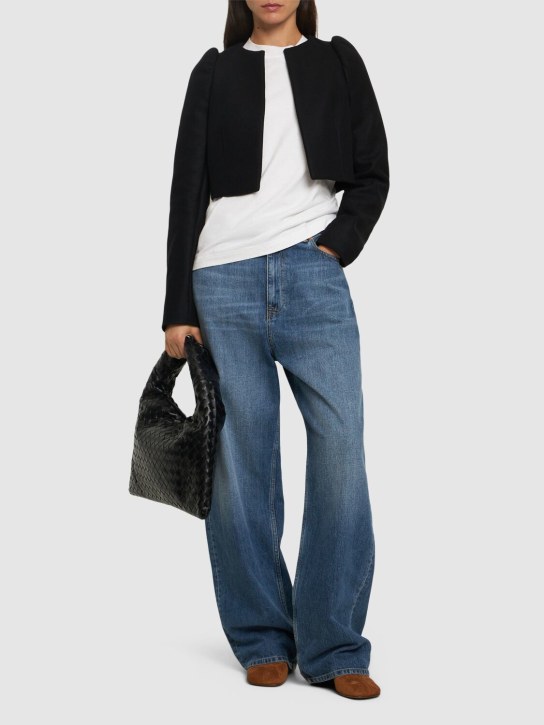 Dries Van Noten: Bea cropped wool blend jacket - women_1 | Luisa Via Roma