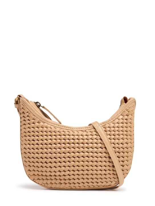 Bembien: Borsa Mini Sling in pelle intrecciata - Caramello - women_0 | Luisa Via Roma