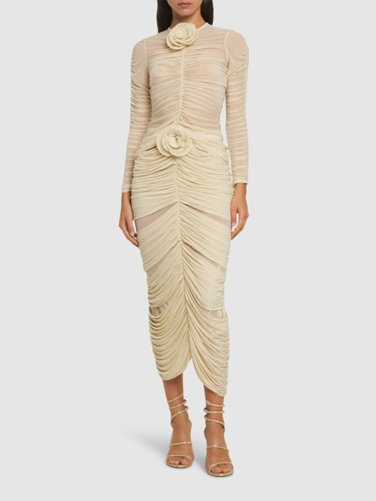 Magda Butrym: Jersey rose draped top - women_1 | Luisa Via Roma