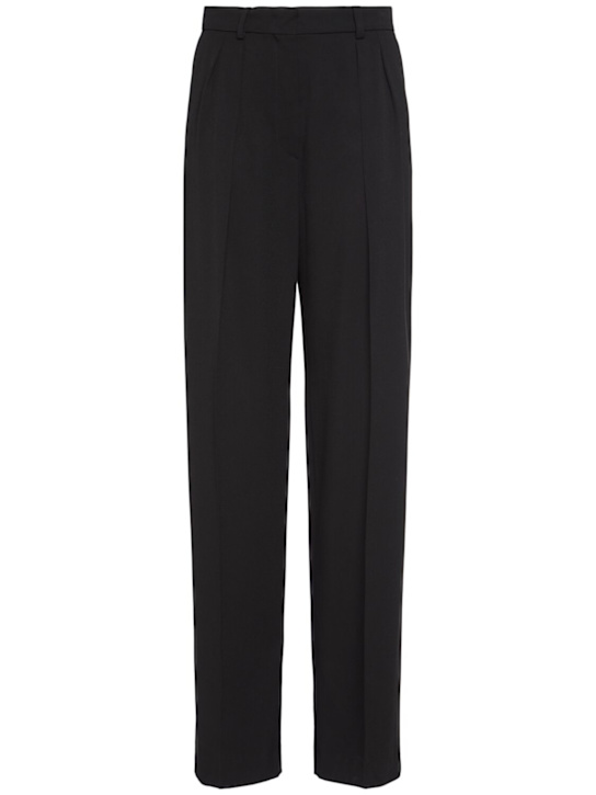 Sportmax: Hello pleated viscose wide pants - women_0 | Luisa Via Roma