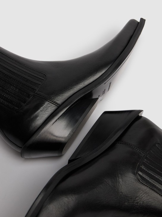 Ann Demeulemeester: Harper medium heel pointy Chelsea boots - men_3 | Luisa Via Roma
