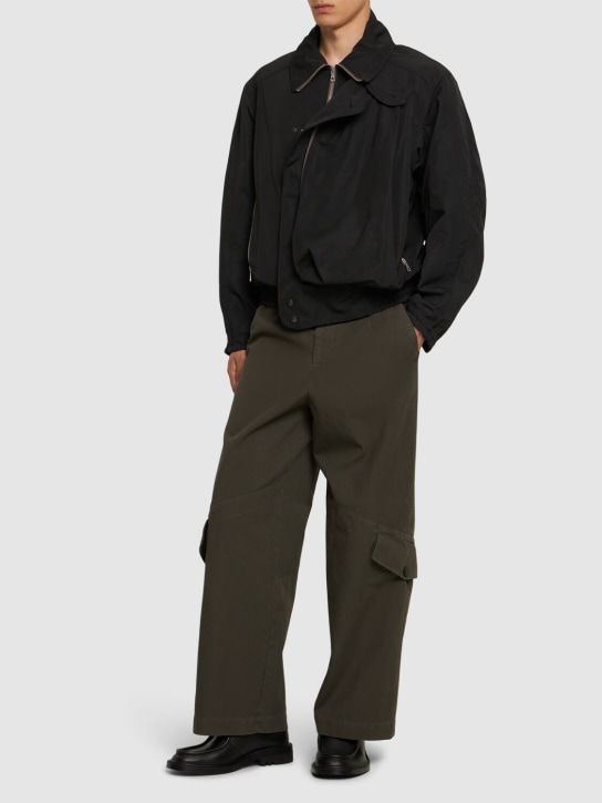 Dries Van Noten: Pantaloni Paxford in cotone - Grigio - men_1 | Luisa Via Roma