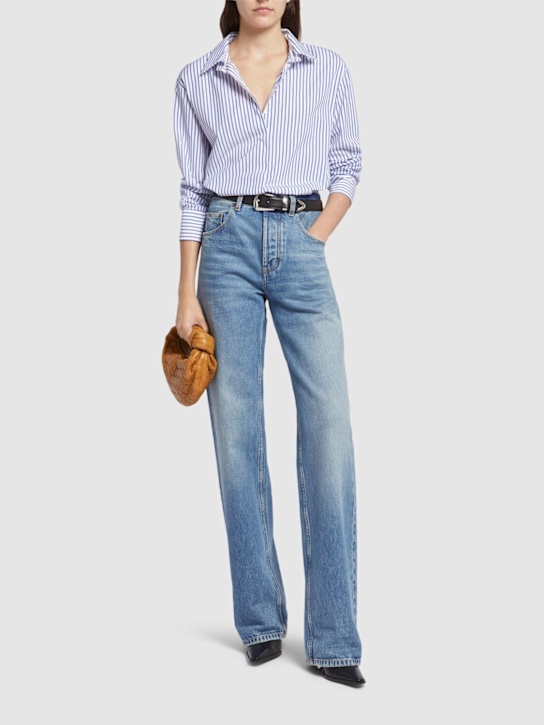 Tata cotton poplin striped shirt - Thumbnail 2