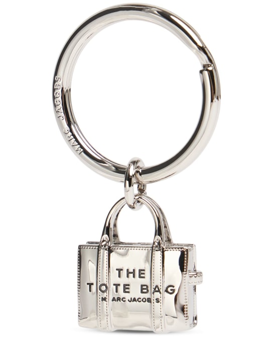 Marc Jacobs: The Tote Bag key ring - Silver - women_0 | Luisa Via Roma