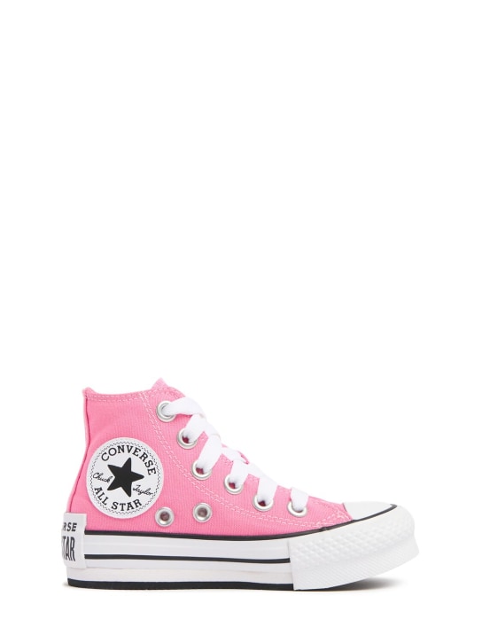 Converse: Sneakers Chuck Taylor in tela - Rosa - kids-girls_0 | Luisa Via Roma