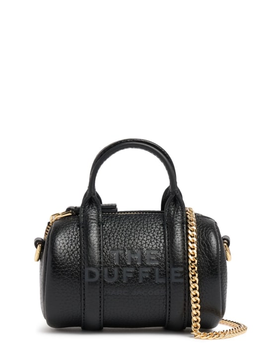 Marc Jacobs: The Nano Duffle leather crossbody bag - Black - women_0 | Luisa Via Roma