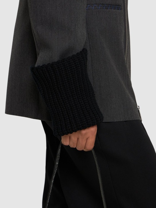 Dries Van Noten: Montoya wool cuffs - men_1 | Luisa Via Roma