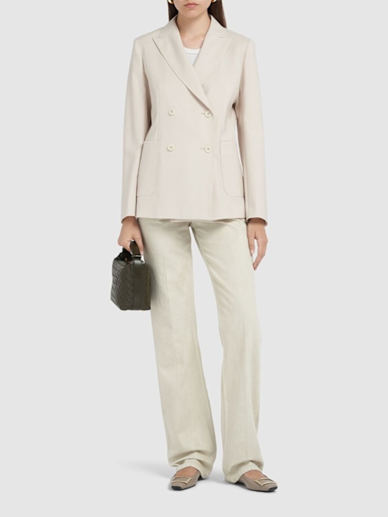 Weekend Max Mara: Nervoso wool blazer - Beige - women_1 | Luisa Via Roma