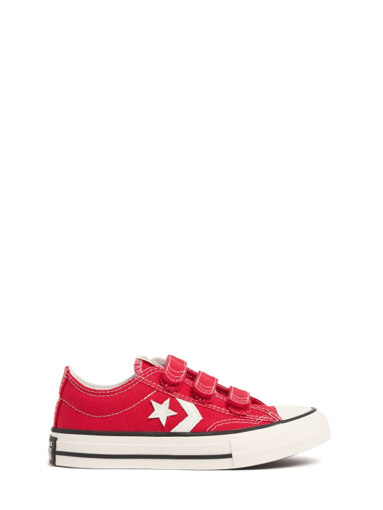 Converse: Cotton canvas strap sneakers - kids-boys_0 | Luisa Via Roma