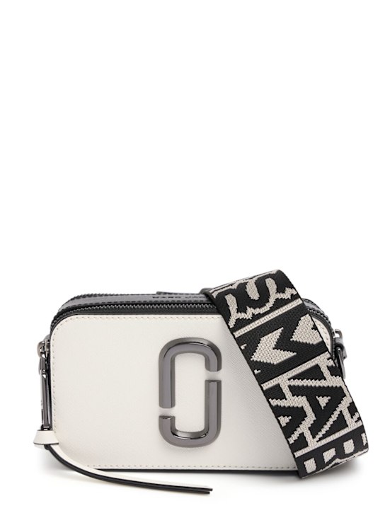 Marc Jacobs: Borsa Snapshot in pelle - Nero/Bianco - women_0 | Luisa Via Roma