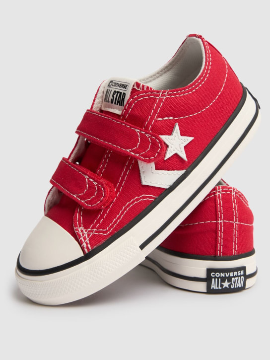 Converse: 棉质帆布运动鞋 - 深红色 - kids-boys_1 | Luisa Via Roma