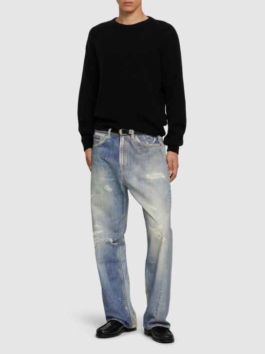 Our Legacy: L32 25.5cm Third Cut digital print jeans - men_1 | Luisa Via Roma