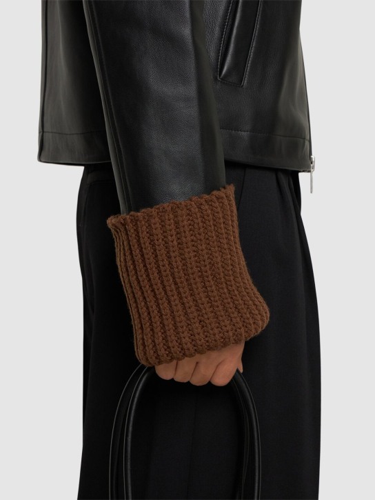 Dries Van Noten: Montoya wool cuffs - men_1 | Luisa Via Roma