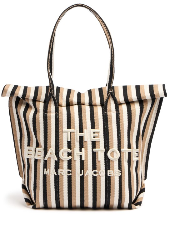 Marc Jacobs: The Beach Tote帆布托特包 - 驼色/多色 - women_0 | Luisa Via Roma