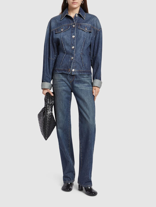 Filato fitted denim jacket - Thumbnail 2