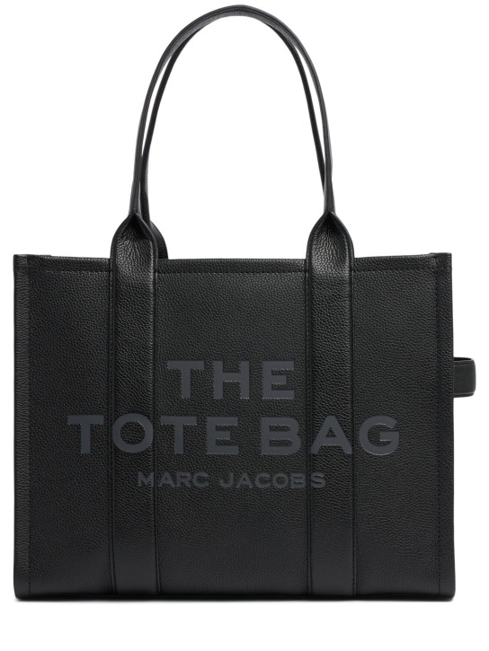 Marc Jacobs: Ledertasche „The Large Tote“ - Schwarz - women_0 | Luisa Via Roma