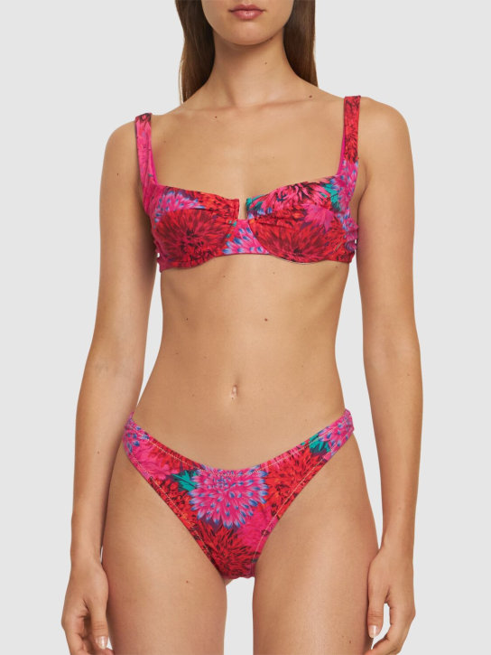 Reina Olga: Brigitte underwired printed bikini set - Red/Multi - women_1 | Luisa Via Roma