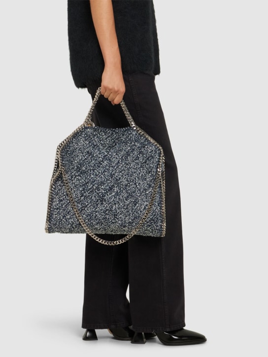 Stella McCartney: Falabella eco denim tweed tote bag - women_1 | Luisa Via Roma