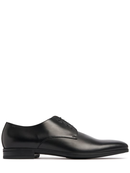 Boss: Kensington lace-up derby shoes - Black - men_0 | Luisa Via Roma