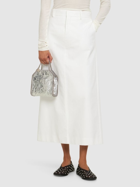 Stella McCartney: Tiny Falabella crackled metallic bag - women_1 | Luisa Via Roma