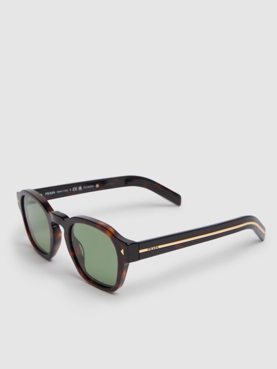 Prada: Sonnenbrille aus Acetat - Schwarz/Grün - men_1 | Luisa Via Roma