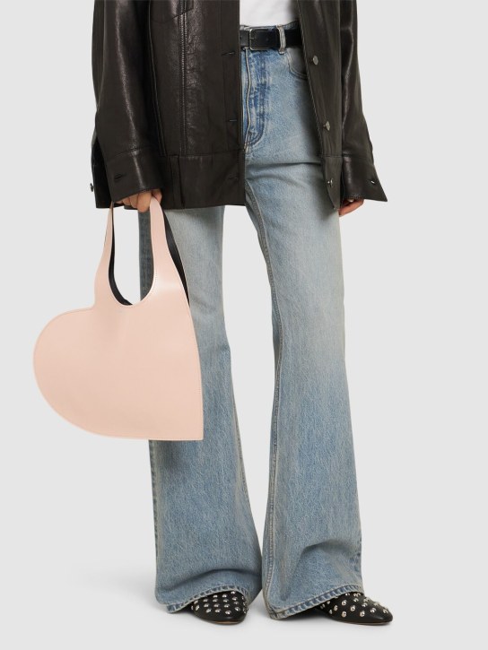 Coperni: Mini heart leather shoulder bag - Pink - women_1 | Luisa Via Roma