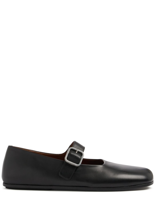 Marsell: Appiedi leather Mary Jane loafers - men_0 | Luisa Via Roma