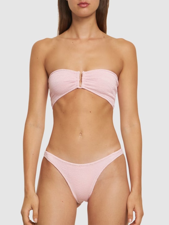 Reina Olga: Ausilia crinkle lux bikini set - Pink - women_1 | Luisa Via Roma