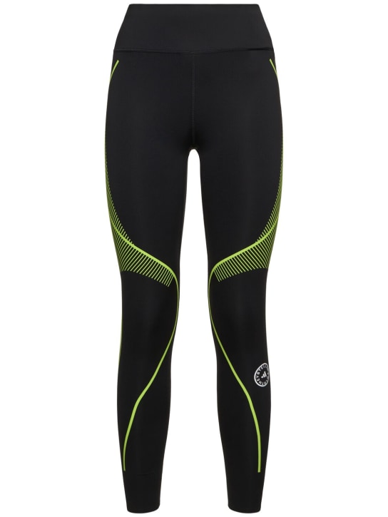 adidas By Stella McCartney: ASMC True Pace running tights - Black - women_0 | Luisa Via Roma