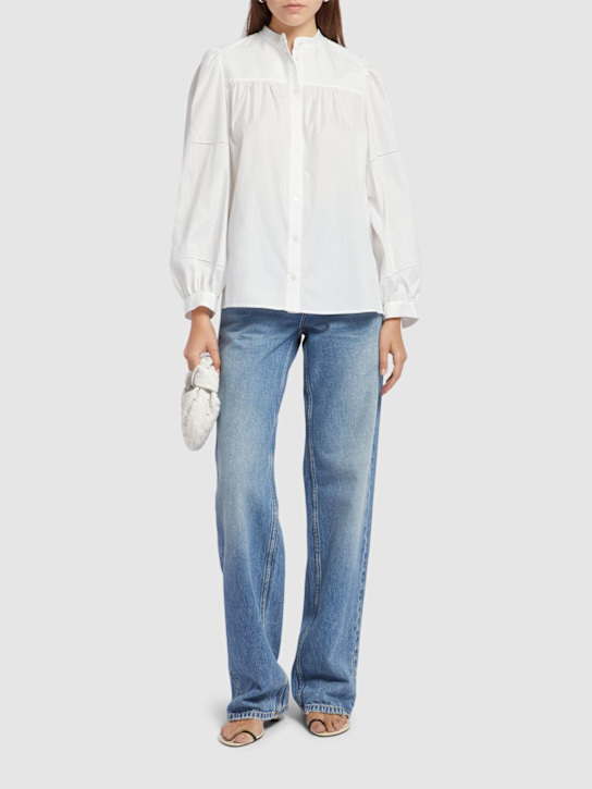 Ribaldo embroidered cotton poplin shirt - Thumbnail 2