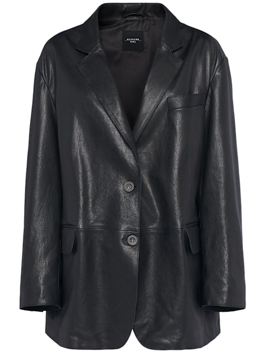 Weekend Max Mara: Marat leather jacket - women_0 | Luisa Via Roma