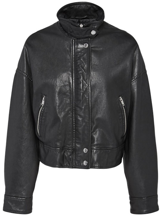 Weekend Max Mara: Angel leather jacket - women_0 | Luisa Via Roma