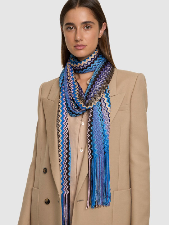 Missoni: Fringed viscose scarf - women_1 | Luisa Via Roma