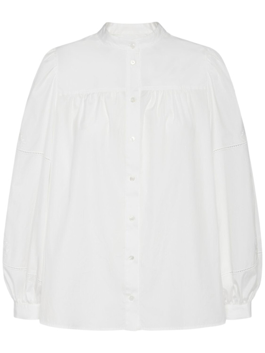 Ribaldo embroidered cotton poplin shirt - Thumbnail 1