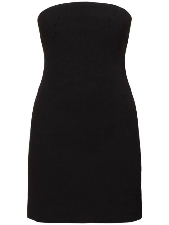 16arlington: Stell strapless crepe mini dress - Black - women_0 | Luisa Via Roma