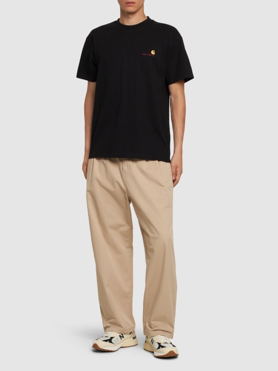 Carhartt WIP: American Script t-shirt - Black - men_1 | Luisa Via Roma