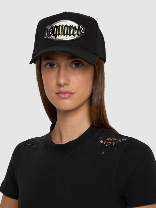 Dsquared2: Gothic Dsquared2 baseball cap - women_1 | Luisa Via Roma