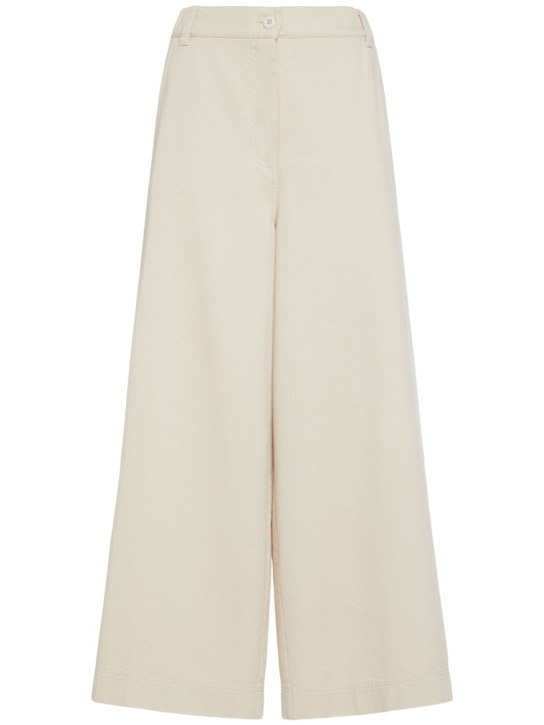 Disco cotton drill wide pants - Thumbnail 1