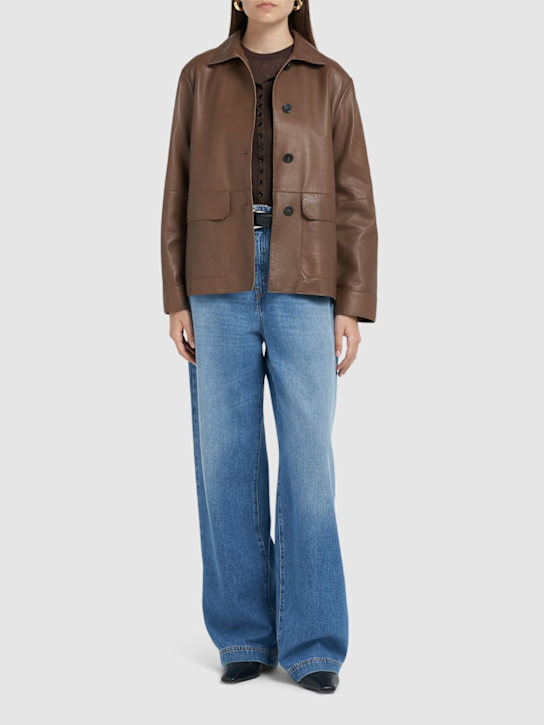 Weekend Max Mara: Kaya leather jacket - women_1 | Luisa Via Roma