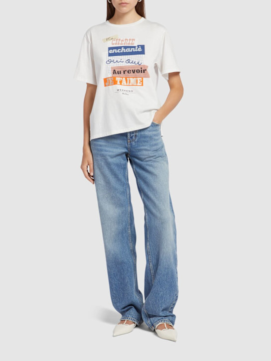Weekend Max Mara: Cabina printed logo t-shirt - women_1 | Luisa Via Roma