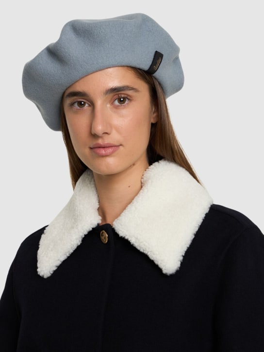 Borsalino: Felted wool beret hat - women_1 | Luisa Via Roma