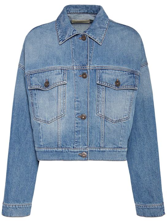 Weekend Max Mara: Fiumana denim jacket - women_0 | Luisa Via Roma