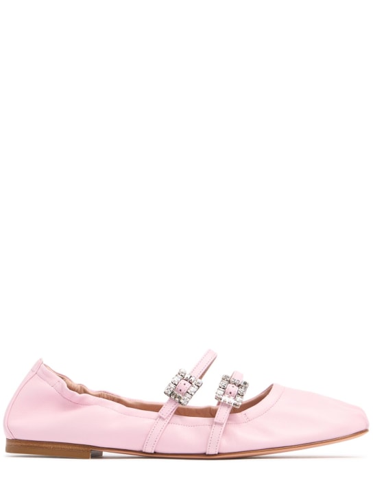 Roger Vivier: 5mm Mini Strap leather ballerina flats - women_0 | Luisa Via Roma