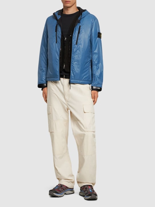 Stone Island: Light Outwear packable jacket - Dunkelblau - men_1 | Luisa Via Roma