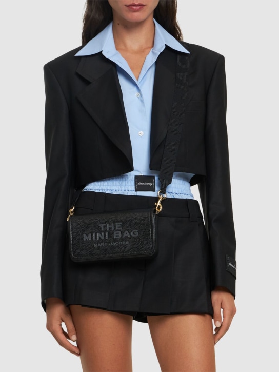 Marc Jacobs: The Mini leather shoulder bag - Black - women_1 | Luisa Via Roma