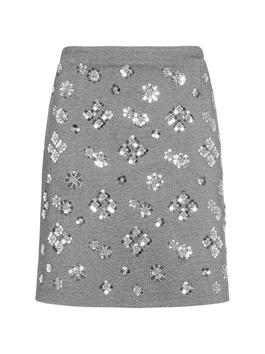 Weekend Max Mara: Monza embroidered mini skirt - women_0 | Luisa Via Roma
